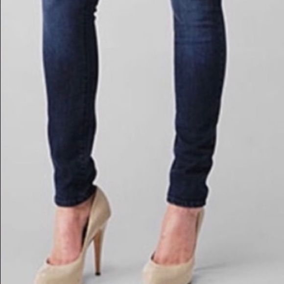 PAIGE verdugo jegging size 29 dark wash mild distressing - Picture 7 of 9